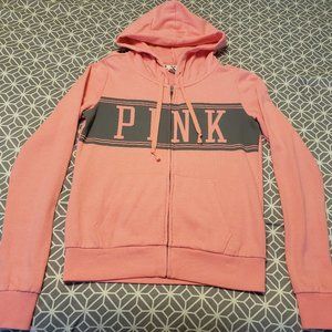 Victoria's Secret PINK Zip-Up Hoodie Size Small